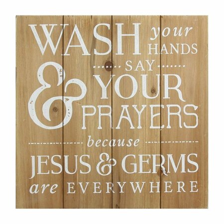 ESCENOGRAFIA Wash Your Hands, Say Your Prayers Bath Wall Art ES3717943